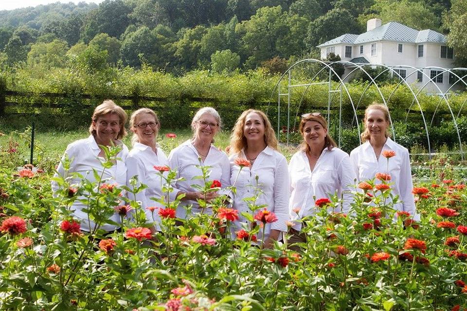 Suzy is our resident flower farmer