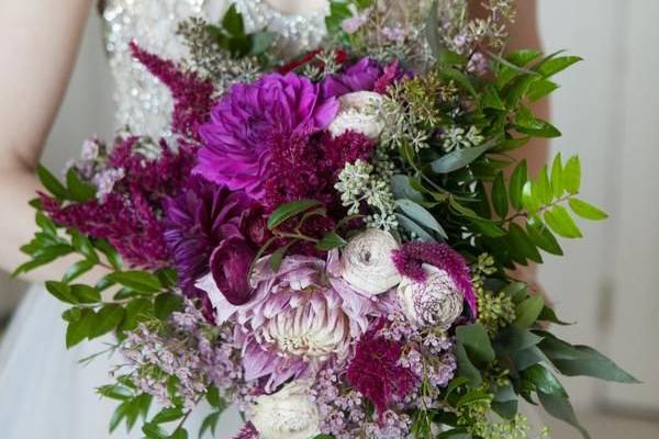 Dahlias and fancy mums