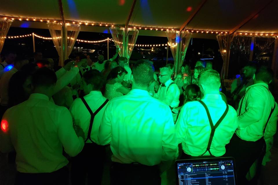 Groomsmen breaking it down!