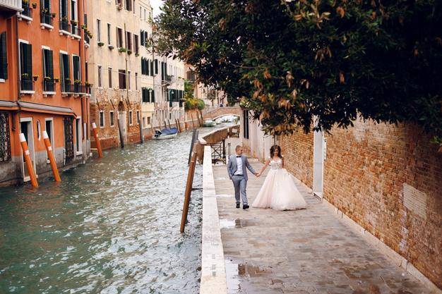 Romantique promenade in Venice