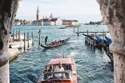 Taxi boat in Venice