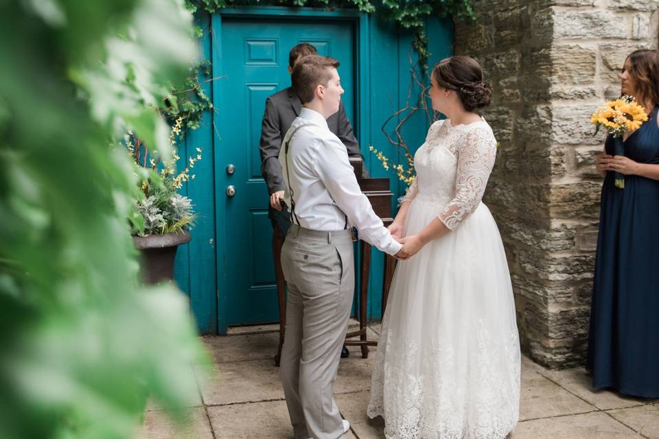 Patio ceremony