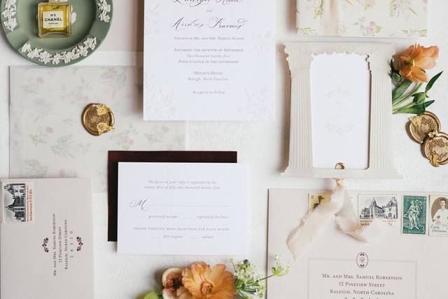 Bespoke invitation suite