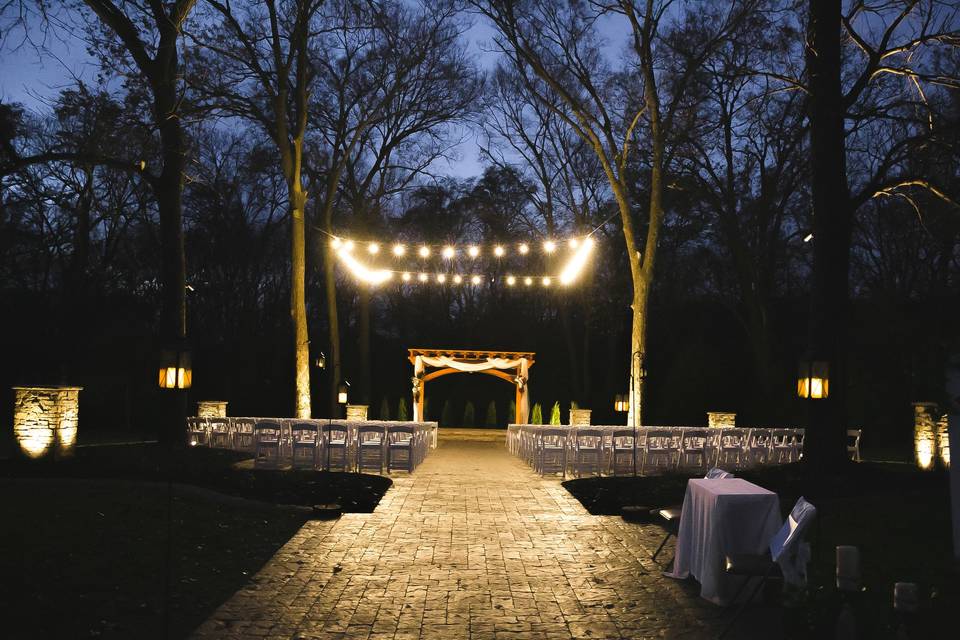 Evening ceremony lighting