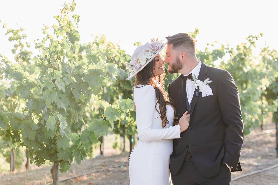 Couple in vines