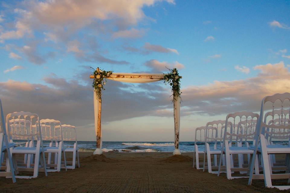 White chairs