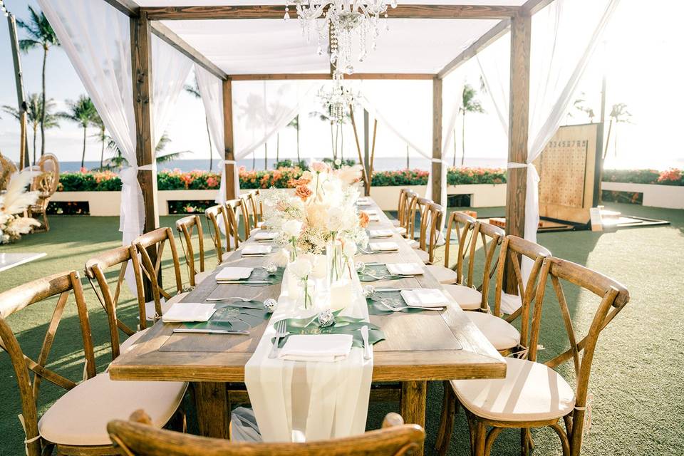 Halona Kai Wedding Set Up