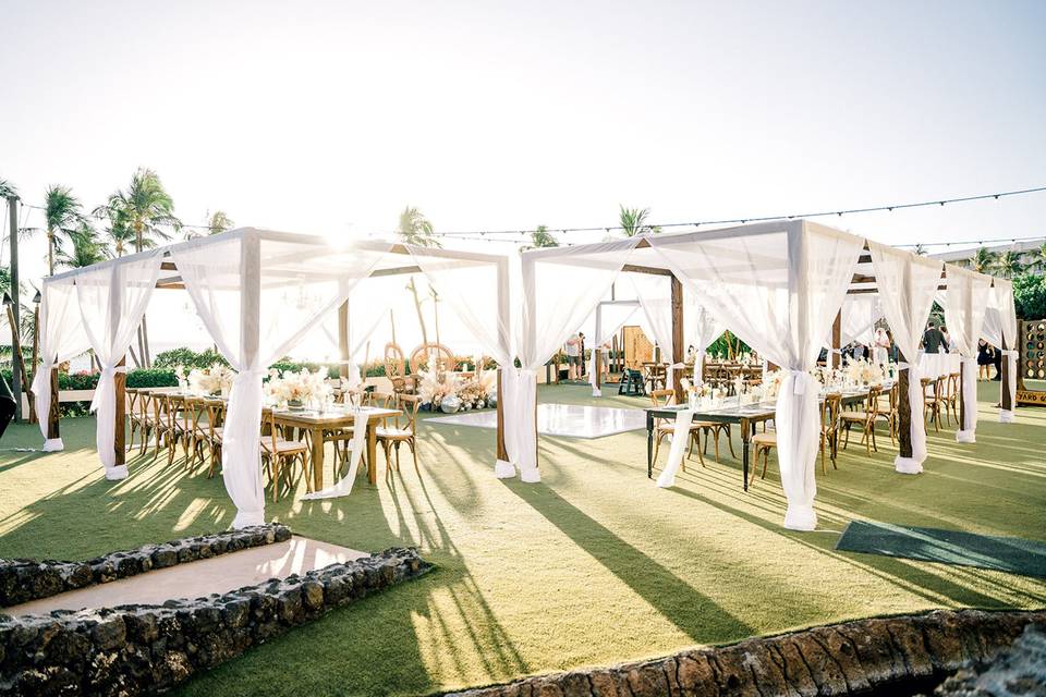 Halona Kai Wedding Set Up