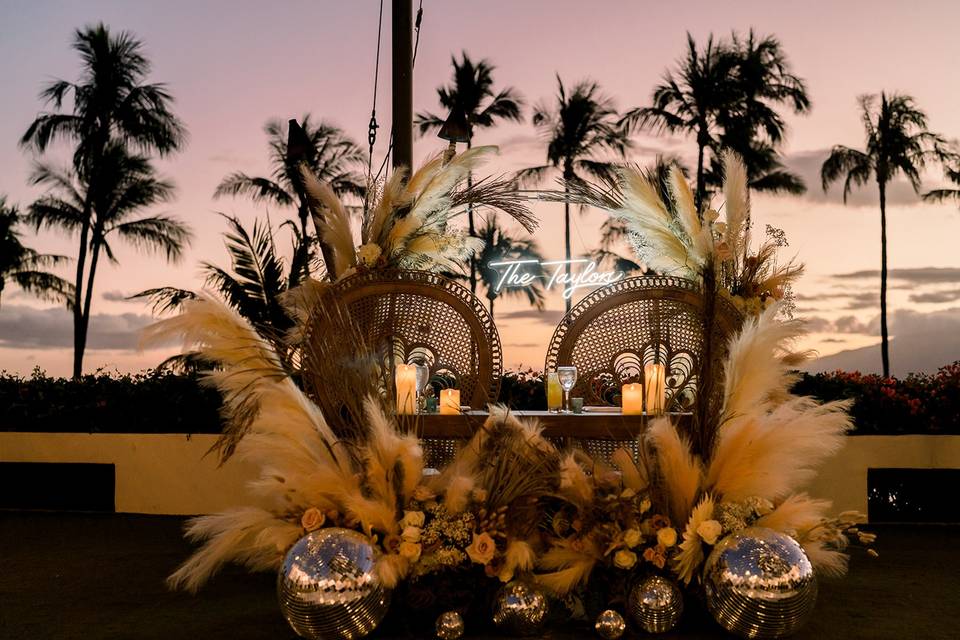 Halona Kai Wedding Set Up