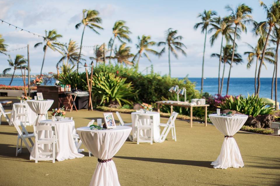 Halona Kai Wedding Set Up