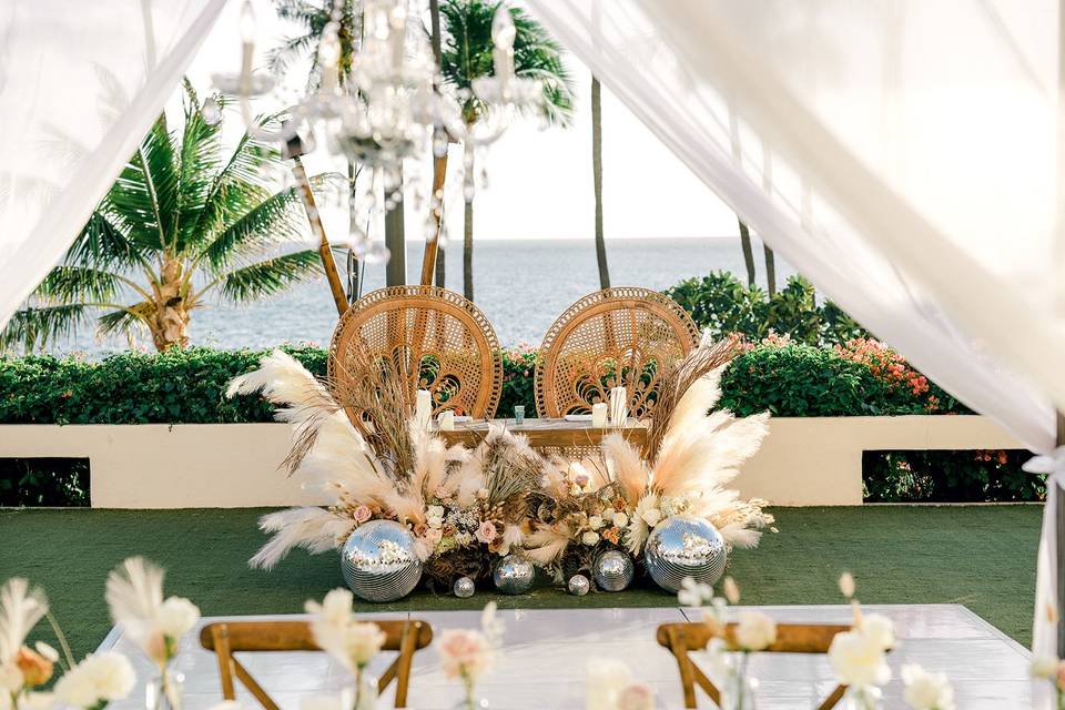 Halona Kai Wedding Set Up