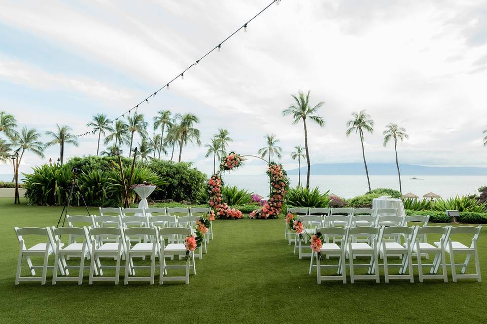 Wedding reception set-up