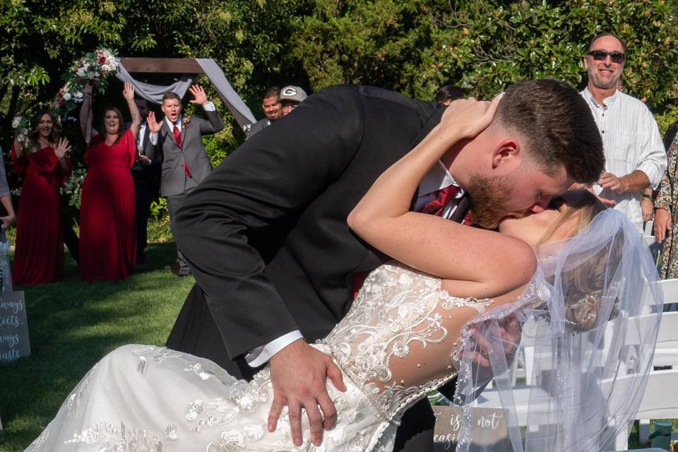 A first kiss moment