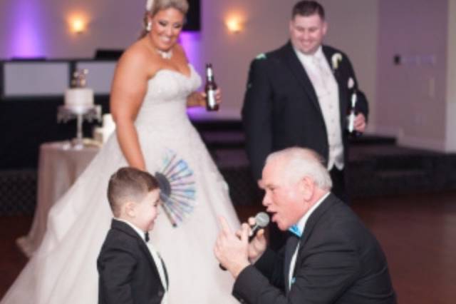Family wedding reception