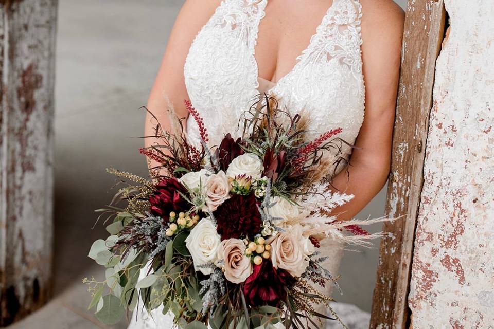 Bridal portrait hair