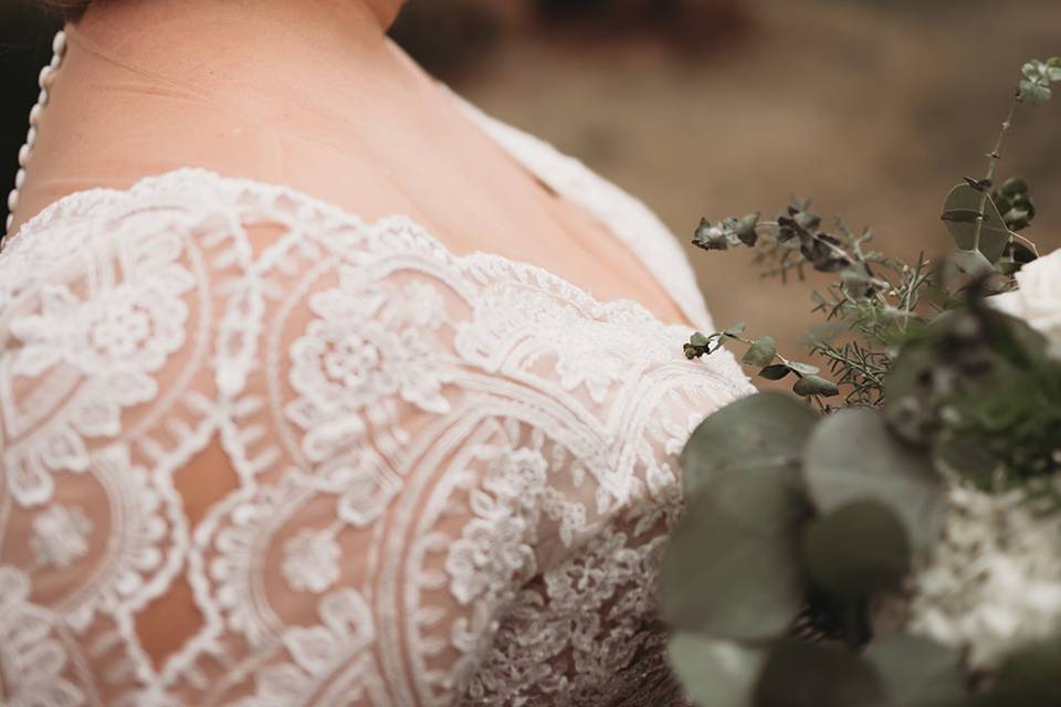 Bridal updo