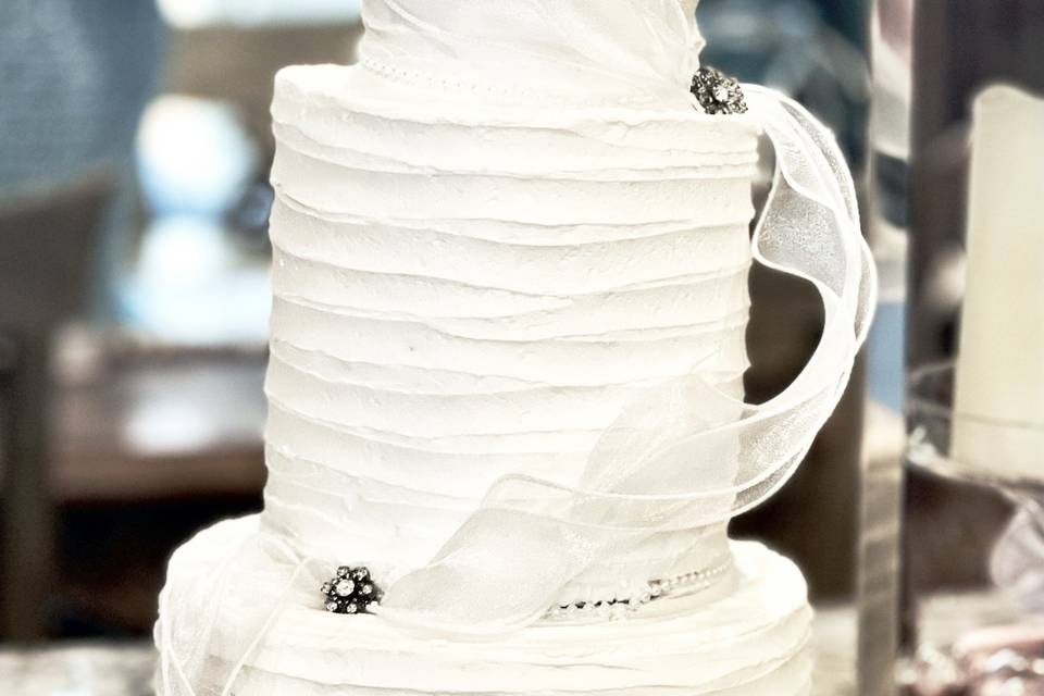 Three Tier Engagement Cake