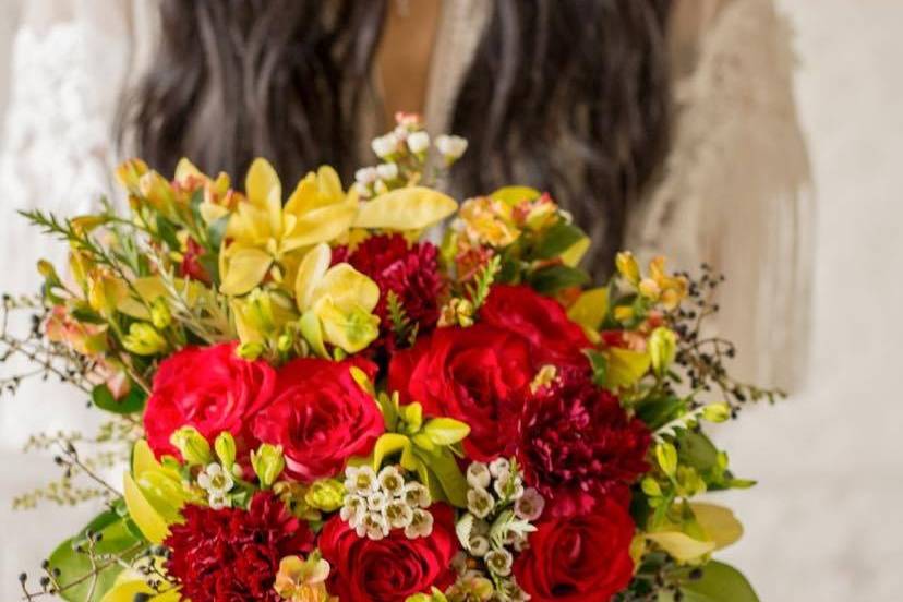 Bouquet in red