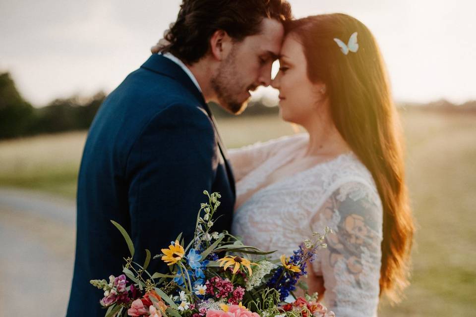 Wildflower Cascade Bouquet