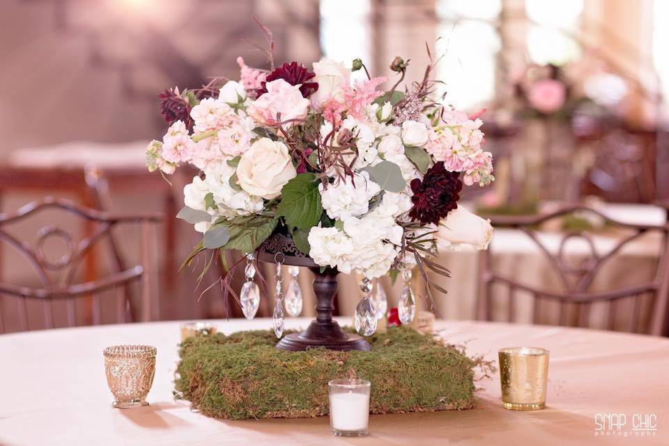 A decorative centerpiece