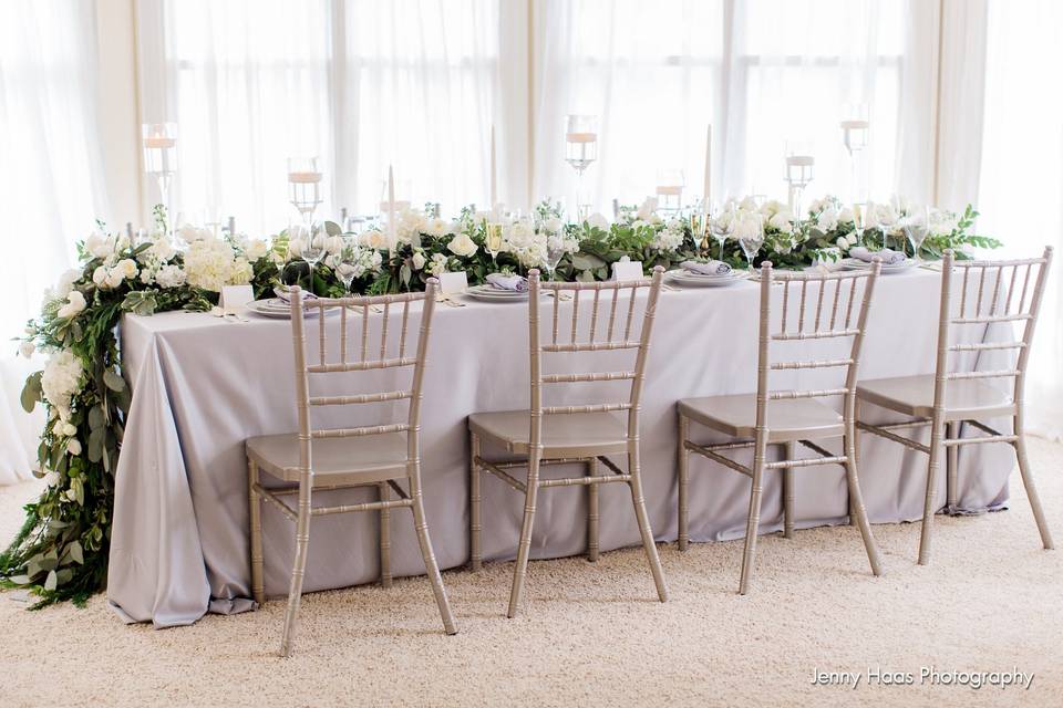 Wedding Party Head Table