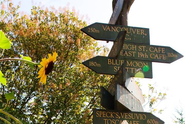 Sign & Sunflowers, McMenamins Edgefield