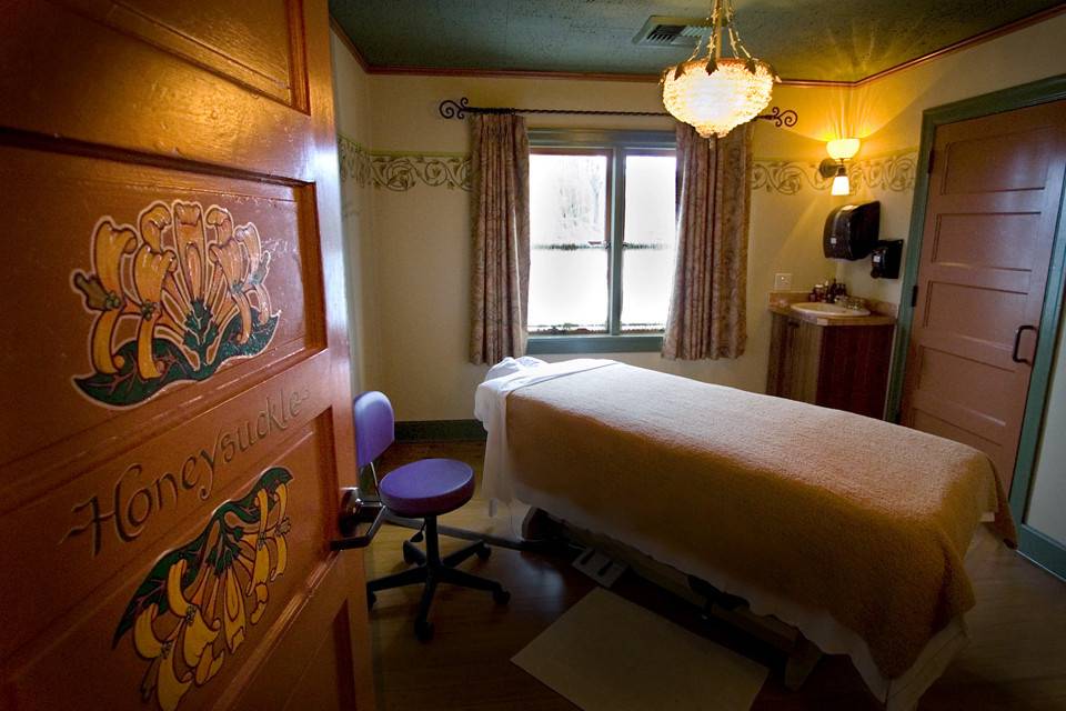 Treatment Room at Ruby's Spa, McMenamins Edgefield