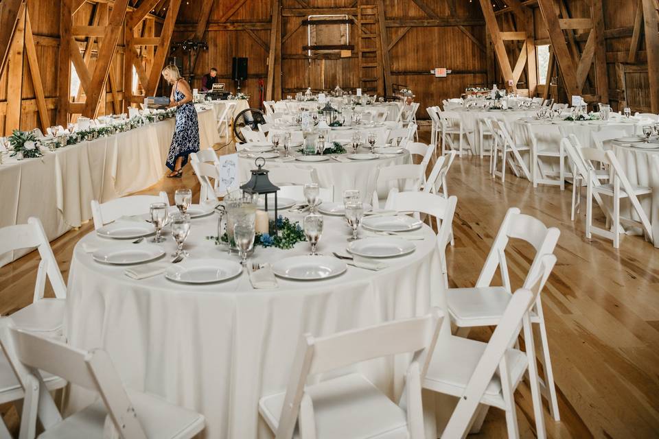 Reception at Bluestem Farm