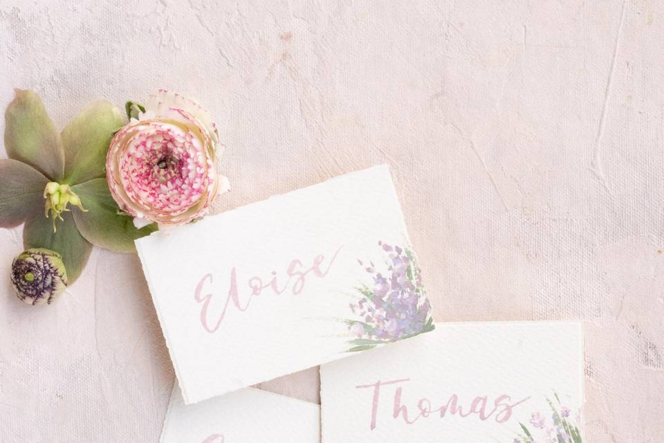 Hand-painted Place Cards