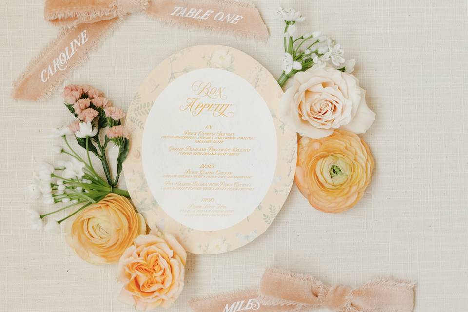 Velvet Ribbon Placecards