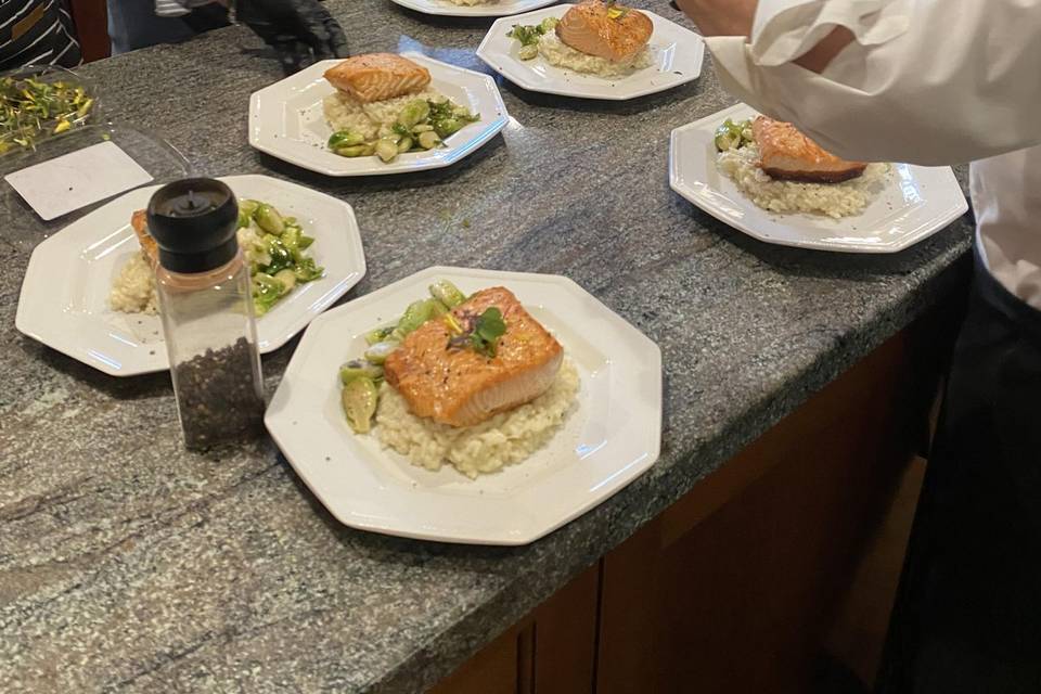 Local King Salmon over Risotto