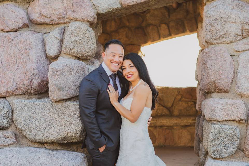 Wedding portrait in the Foothills