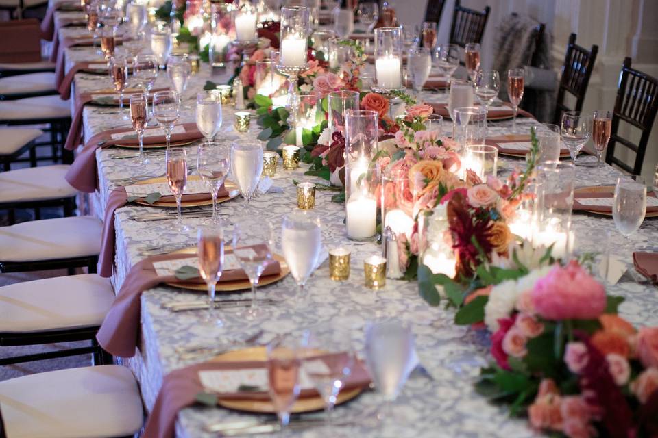 Ornate head table