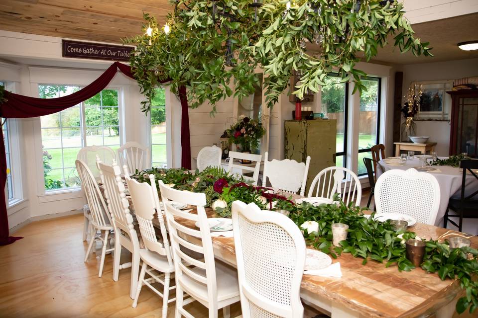 Chandelier and Garland