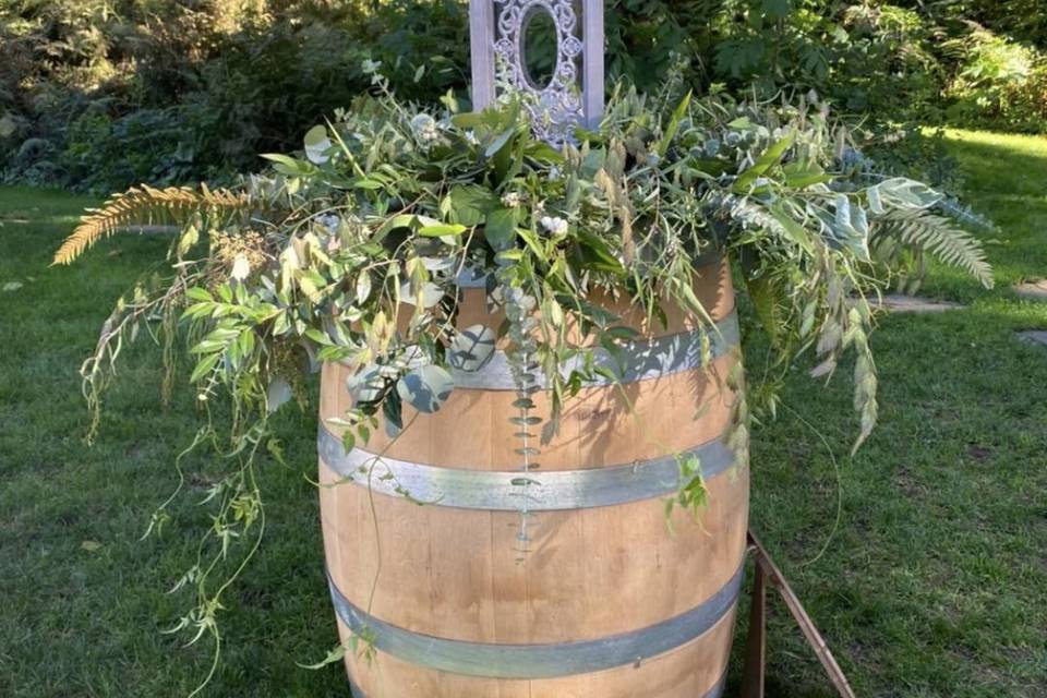 Greenery Barrel Top