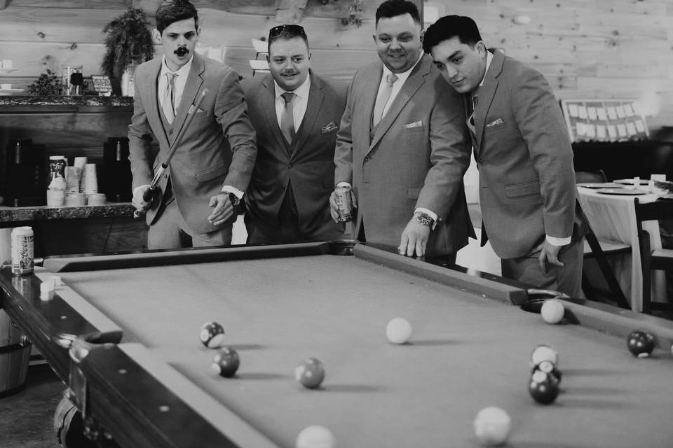 Playing pool