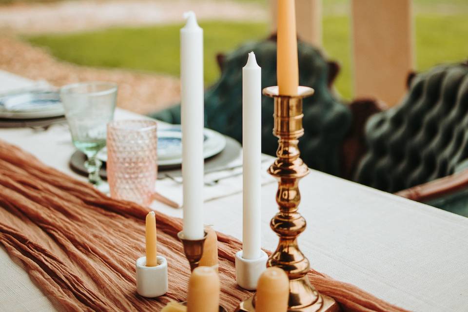 Brass candlesticks