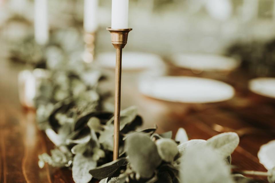 Brass candlesticks