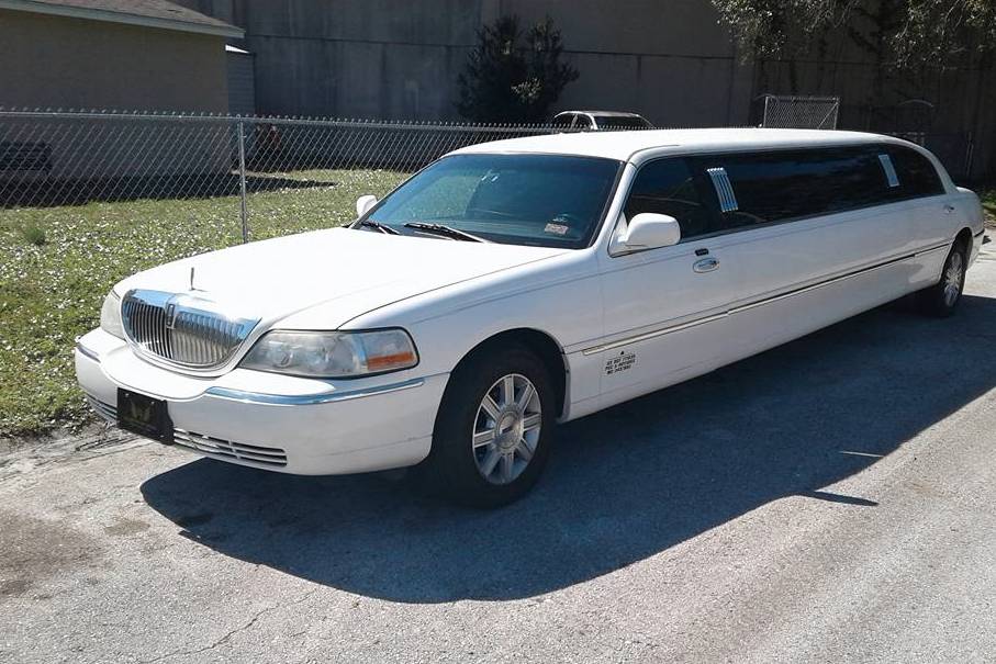 White limousine