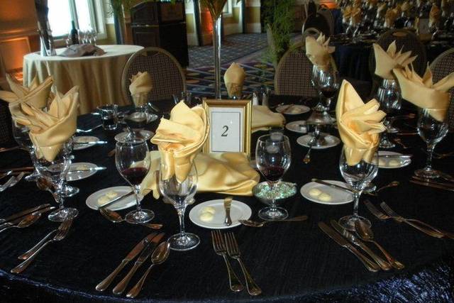 Dining area set-up