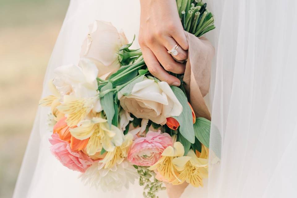 The dangling bouquet