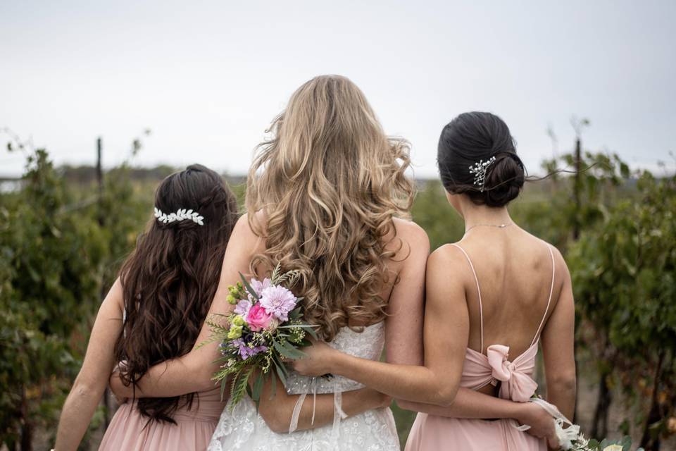 Beautiful wedding hair