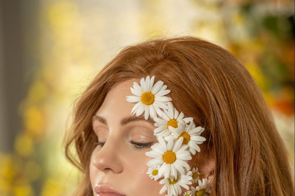 Daisies in her hair