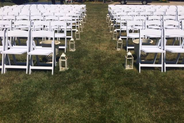 White Rein Ceremony Chairs