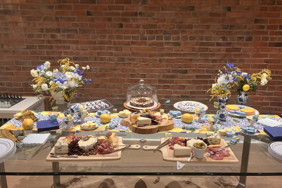 Table set for baby shower