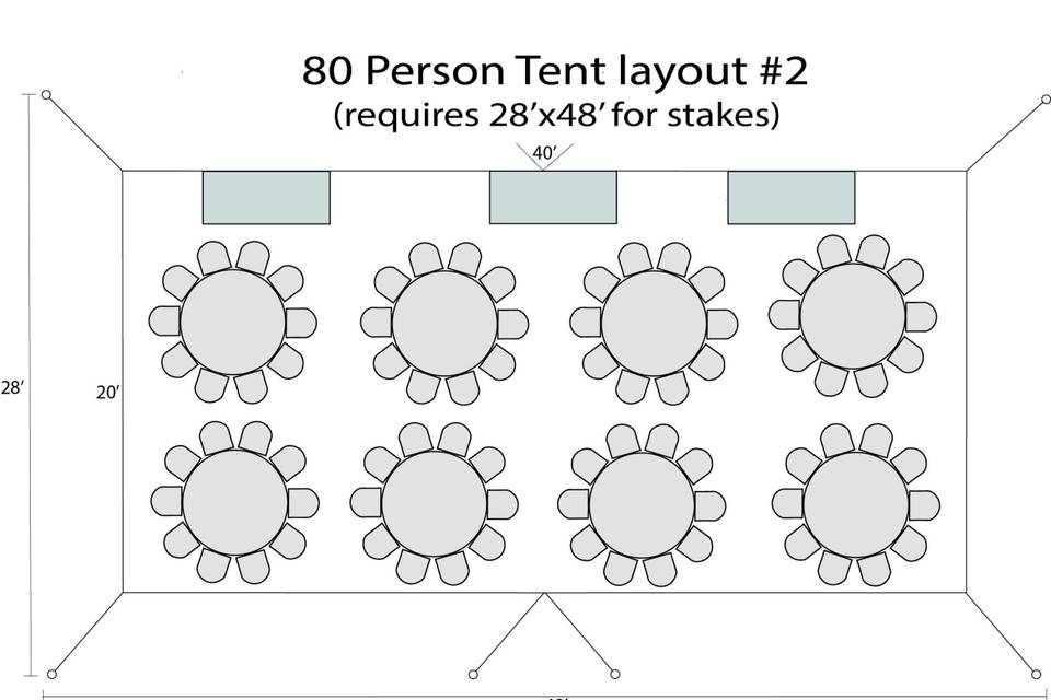 80 person tent layout #2