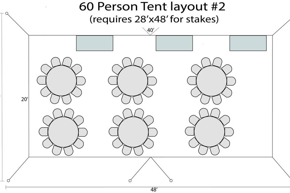 60 person tent layout #2