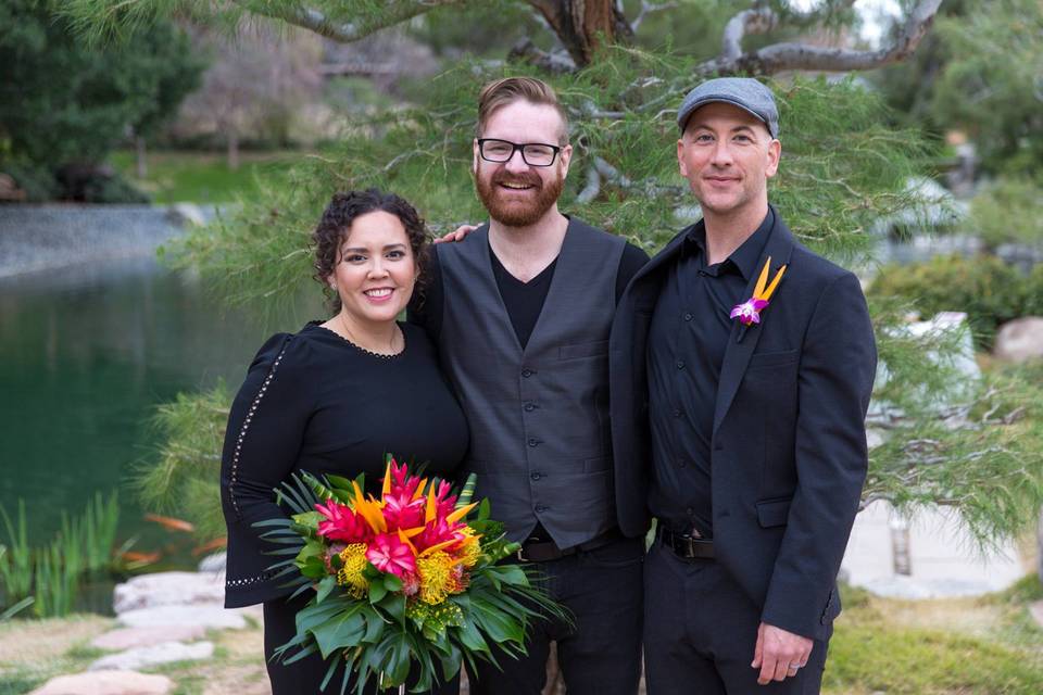 Obadiah Parker with couple