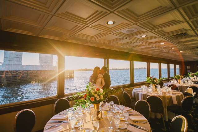 Yacht Dining Room with Couple