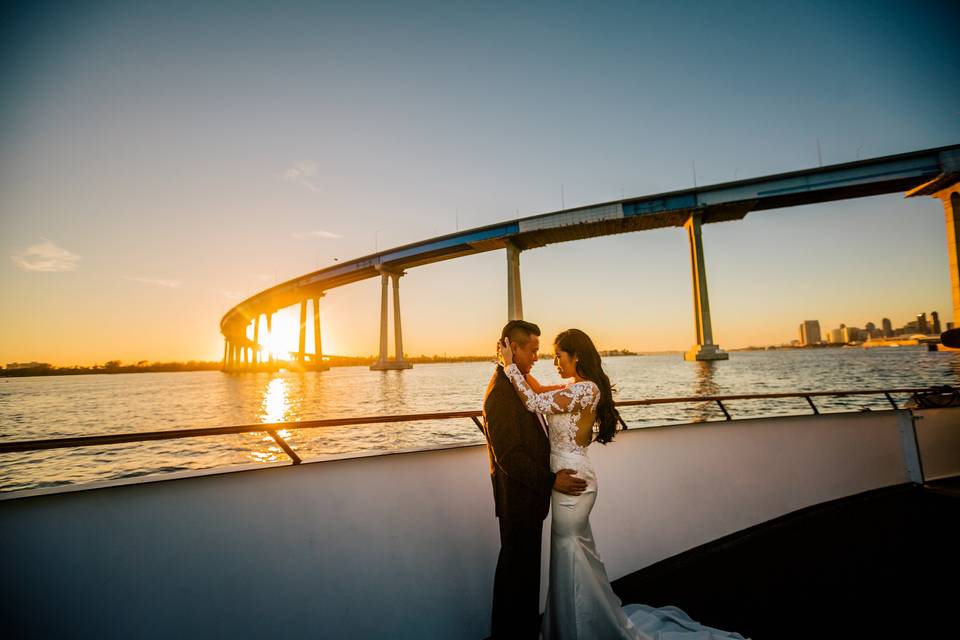 Couple with Coronado Bridge